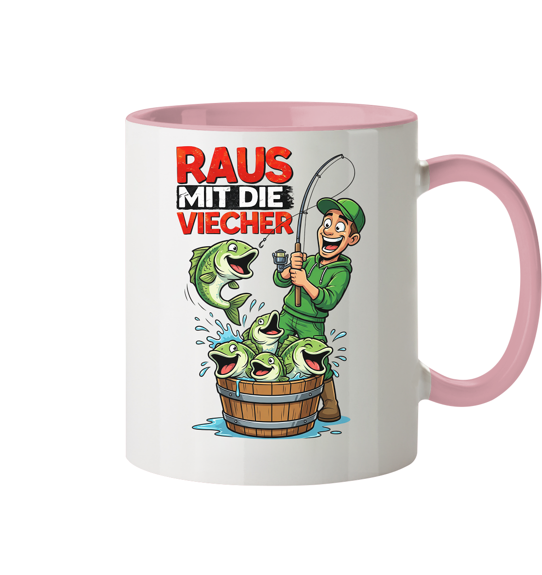 Raus Mit Die Viecher - Tasse zweifarbig