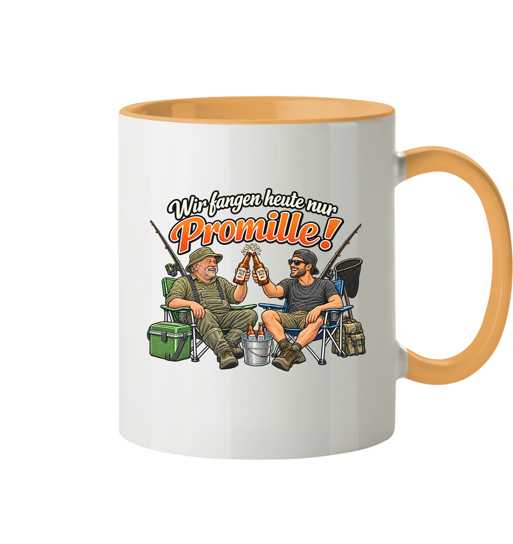 Wir fangen heute nur - Tasse zweifarbig