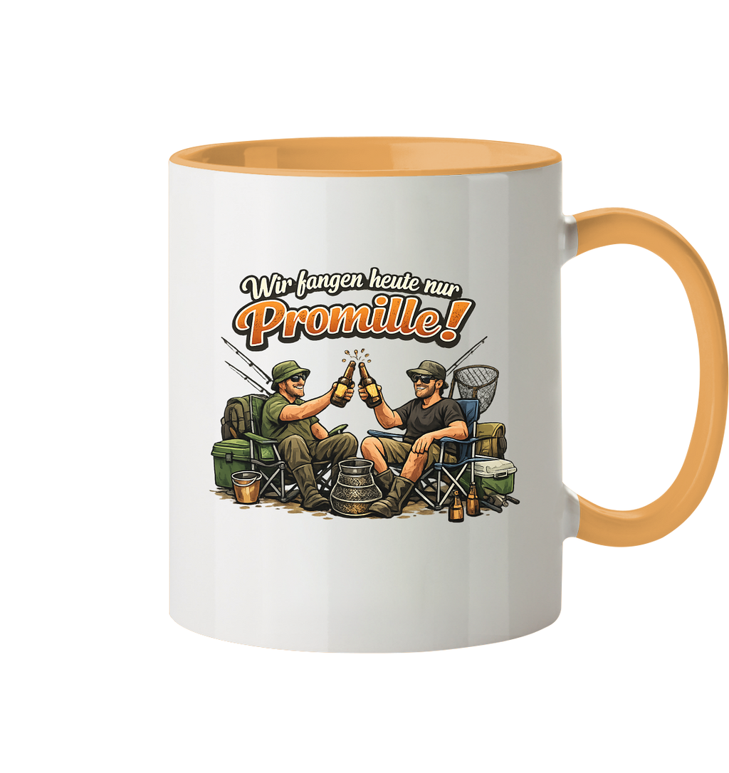 Wir fangen heute nur - Tasse zweifarbig