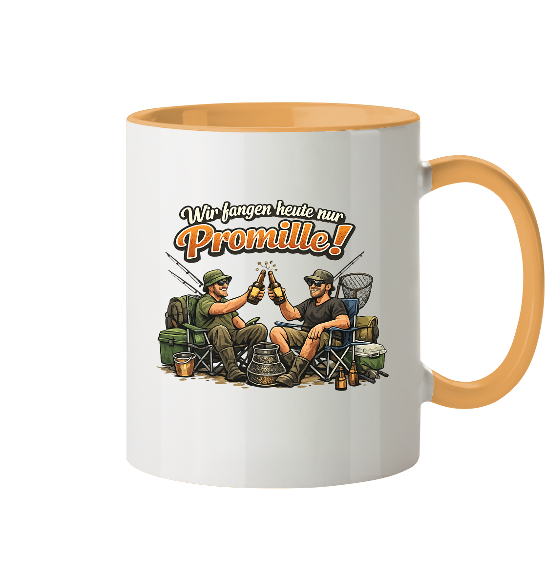 Wir fangen heute nur - Tasse zweifarbig