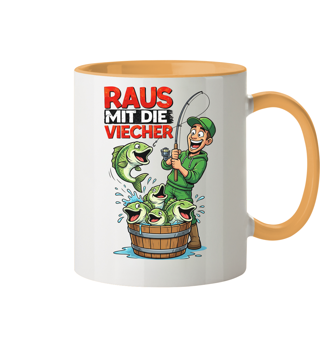 Raus Mit Die Viecher - Tasse zweifarbig