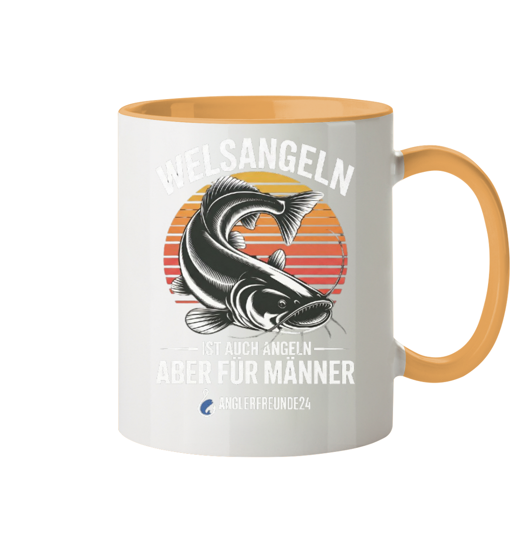 Welsangeln - Tasse zweifarbig