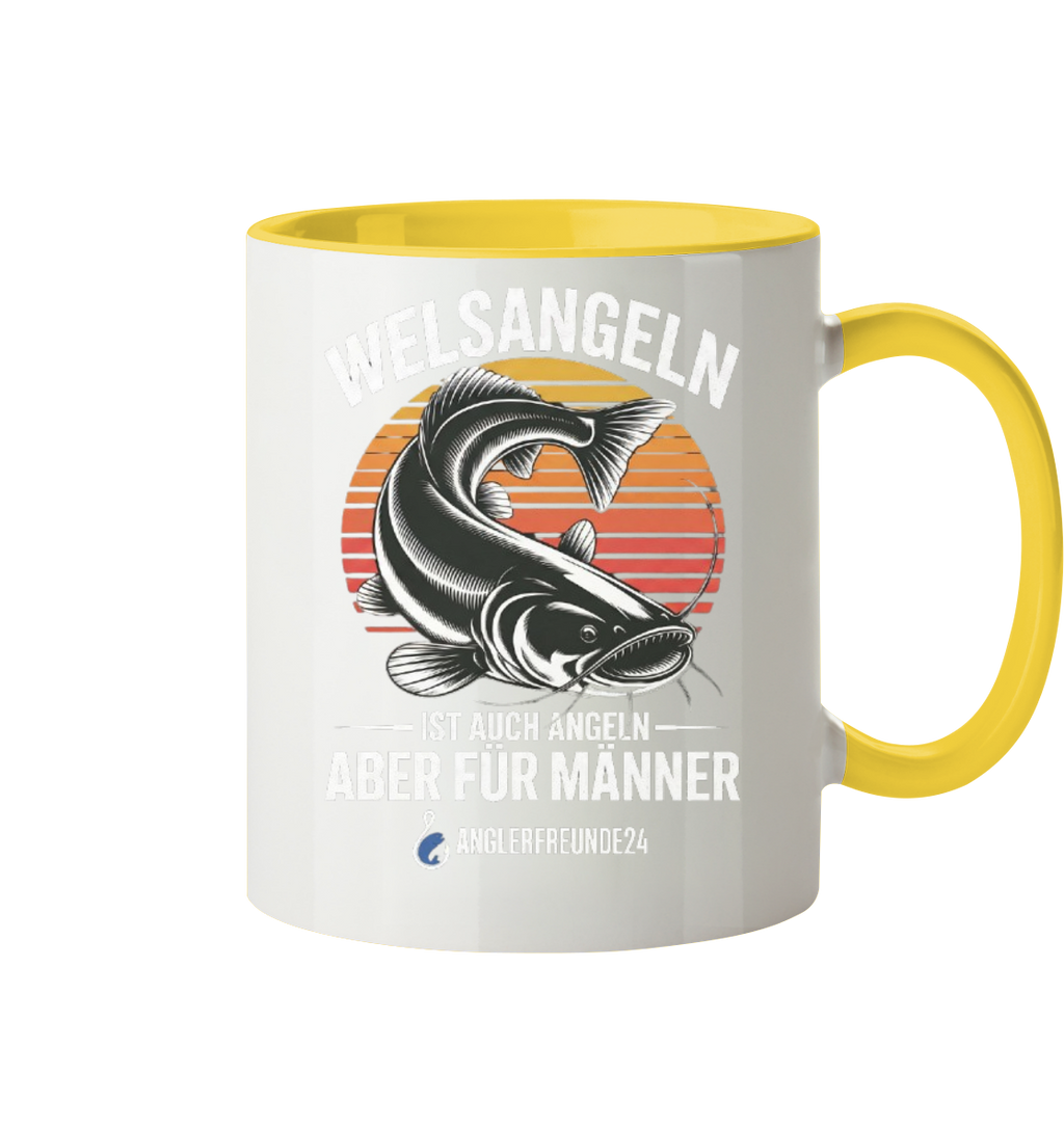 Welsangeln - Tasse zweifarbig