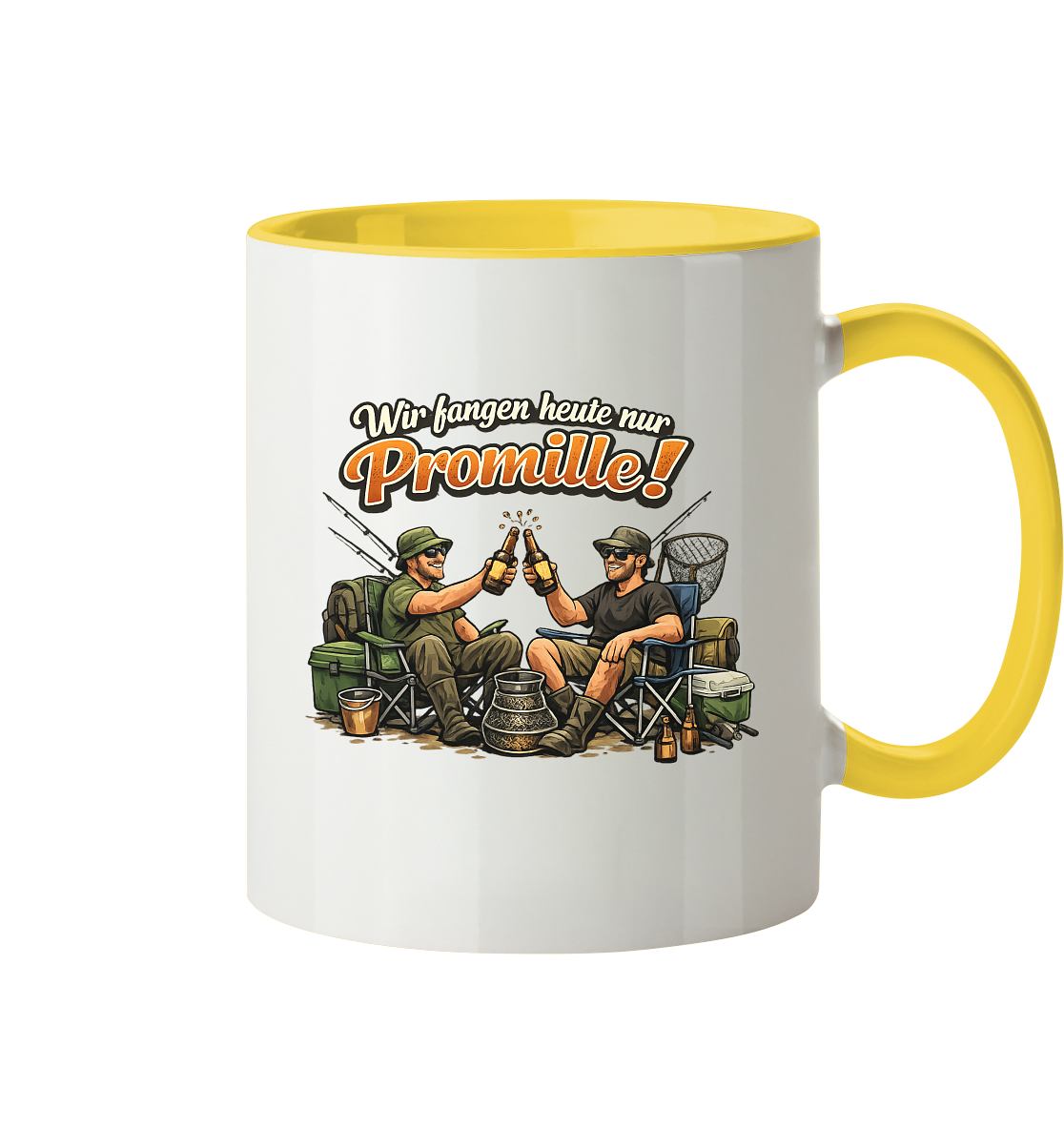 Wir fangen heute nur - Tasse zweifarbig