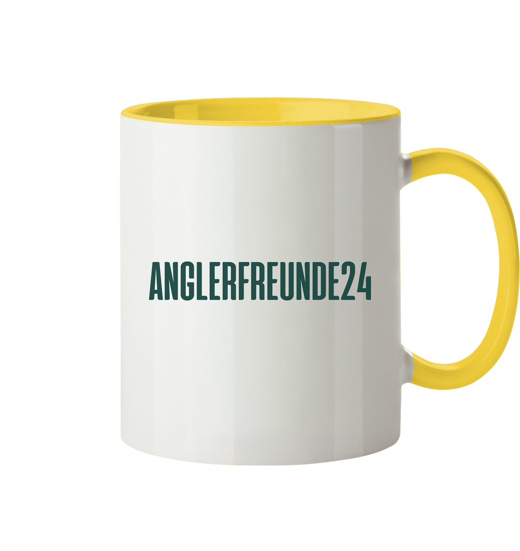 Anglerfreunde24 Logo Grün - Tasse zweifarbig